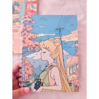 Caderno Capa Dura Fofo A5 100 Folhas Kiki , Sailor Moon , My Melody e ...