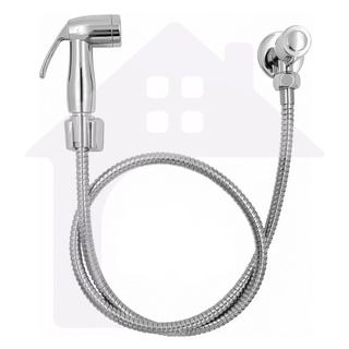 Ducha Higiênica Banheiro 100% Completa Luxo Metal Cromado 1,20m Chuveirinho Privada