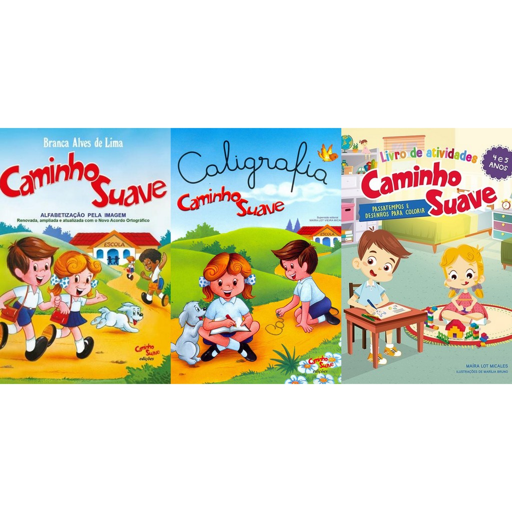 Kit Cartilha Caminho Suave Livro Atividades Caligrafia Shopee Brasil 8545