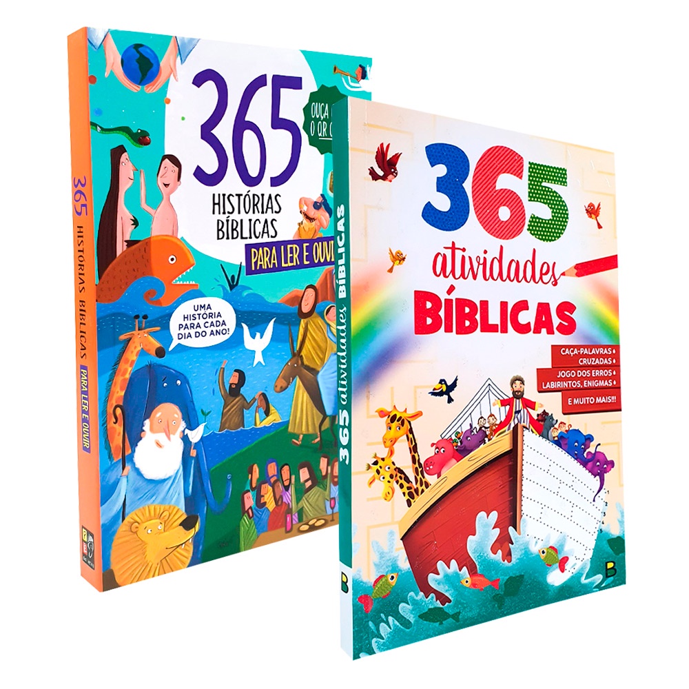 Kit 365 Caça-Palavras com Histórias Bíblicas + 365 Atividades