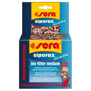 Sera Siporax bio active 210g/500ml Professional Bio Filter Medium (aquário até 400 litros) Elemento filtrante biológico de alta qualidade num tamanho mini pré-ativada (reduz Amônia e Nitrito) para aquários de água doce e salgada