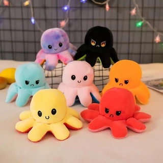 Polvo de Pelúcia Bipolar Polvinho Do Humor Reversível Tiktok20 cm-25cm