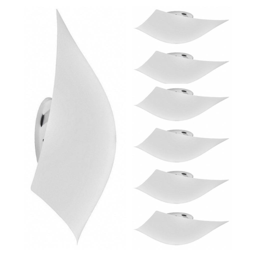 7 Plafon Solari Quadrado 28cm 30w Para 1 Lâmpada Taschibra