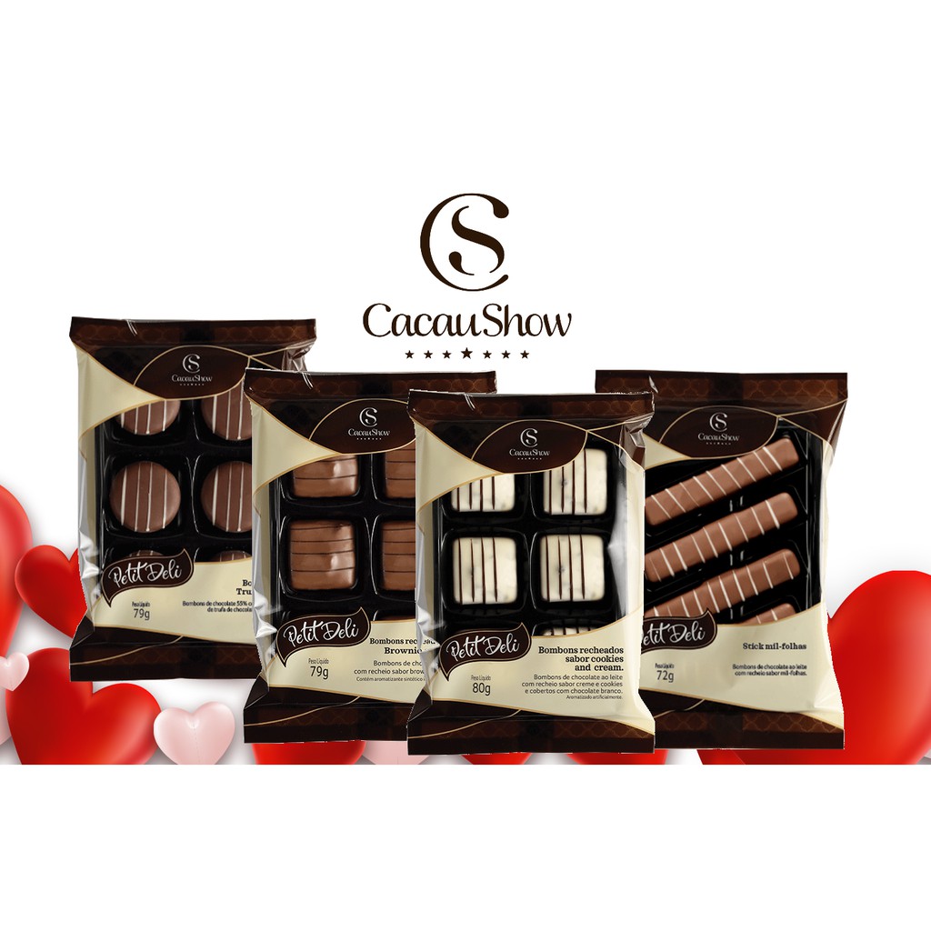 Cacau Show Chocolate Bombom Petit Deli Shopee Brasil