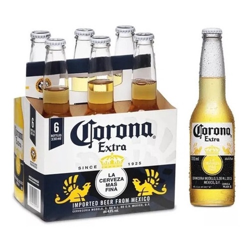 Cerveja Corona Extra Long Neck 330ml Caixa C/ 24 Un