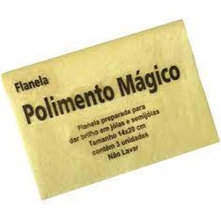 3 unidades de flanela magica Polimento e brilho joias