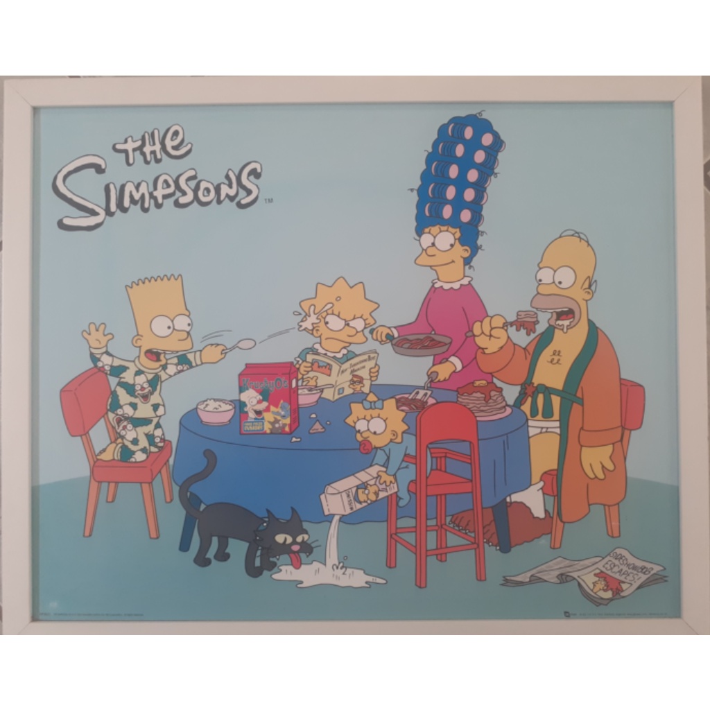 Quadro The Simpsons - Breakfast | Shopee Brasil