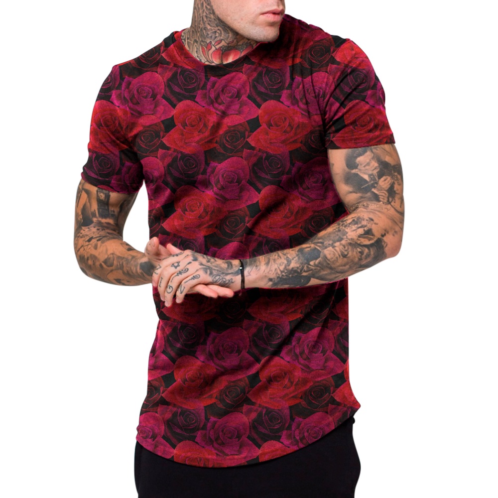 Camisa floral vermelha store masculina