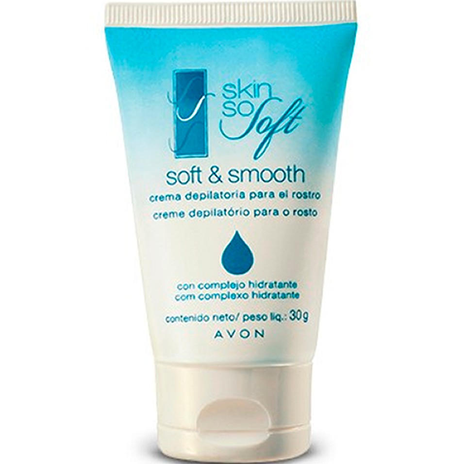 Creme Depilatório para o Rosto Skin So Soft Avon 30g Depilação Facial ...