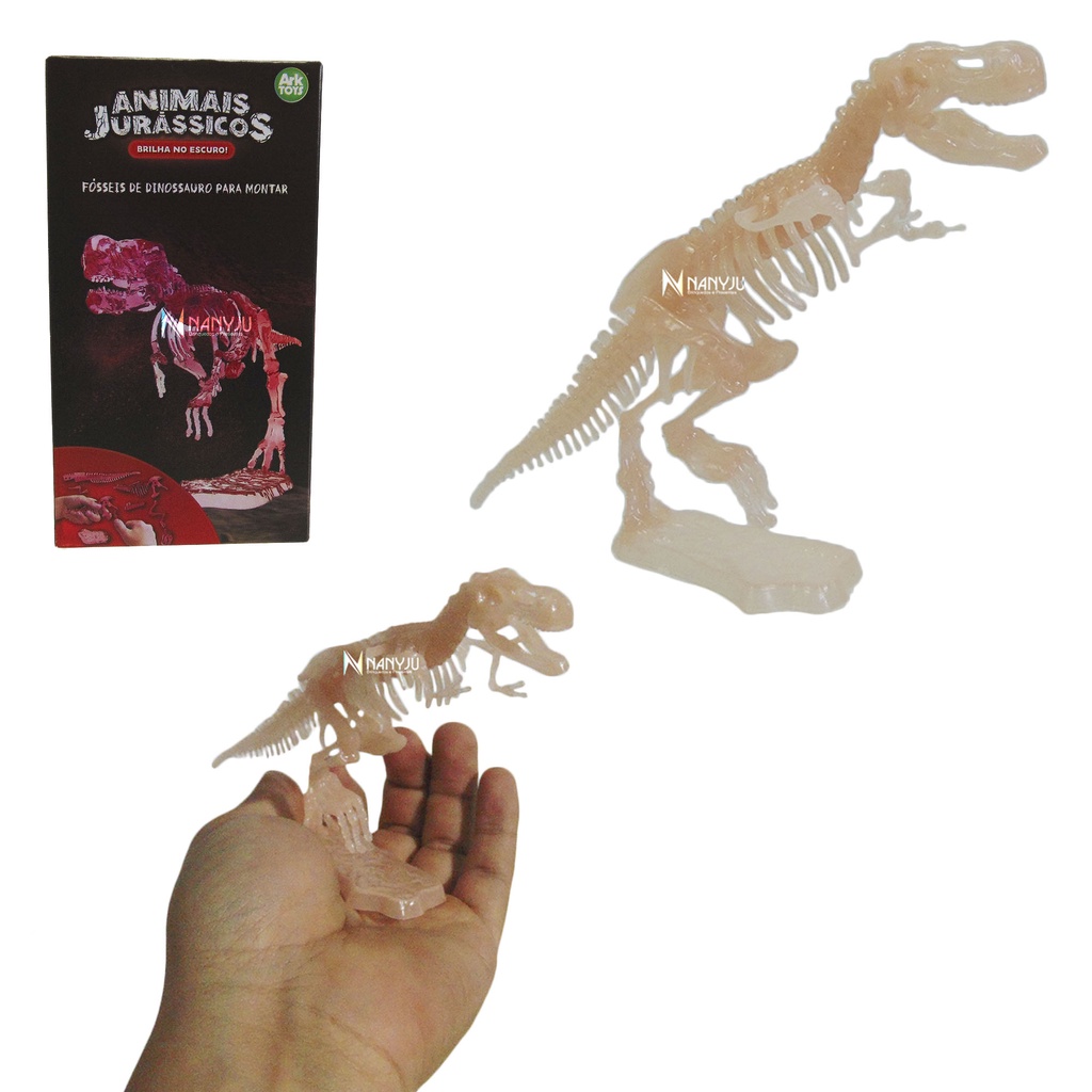 Esqueleto Dinossauro T-rex - ( quebra cabeça ) 60cm - Escorrega o Preço