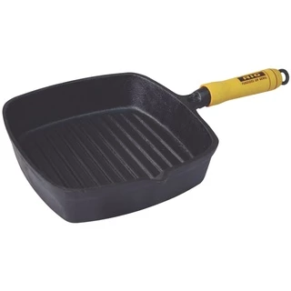 Frigideira Ferro Fundido Frisada Cook Grill - 22x22cm