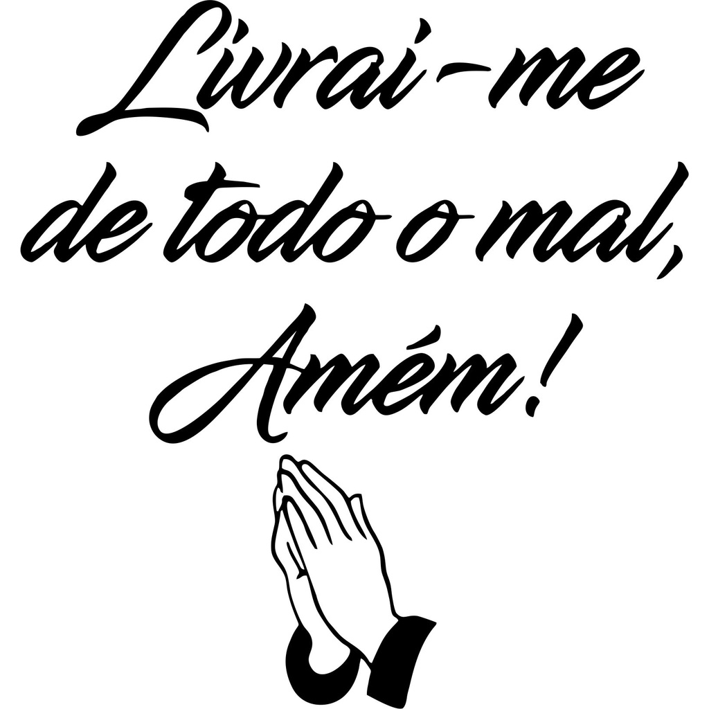 Adesivo Religioso Livrai-me de Todo o Mal, Amém! - 13x13cm | Shopee Brasil