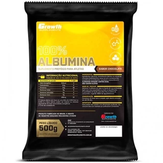 100% Albumina - 500g - Growth Supplements