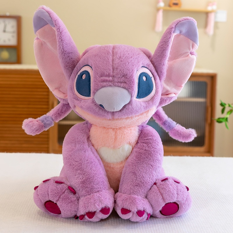 30/45cm Kawaii Anjo Lilo E Costura Brinquedos De Pelúcia Casal Namorada Anime Boneca Stich Macia Para Crianças