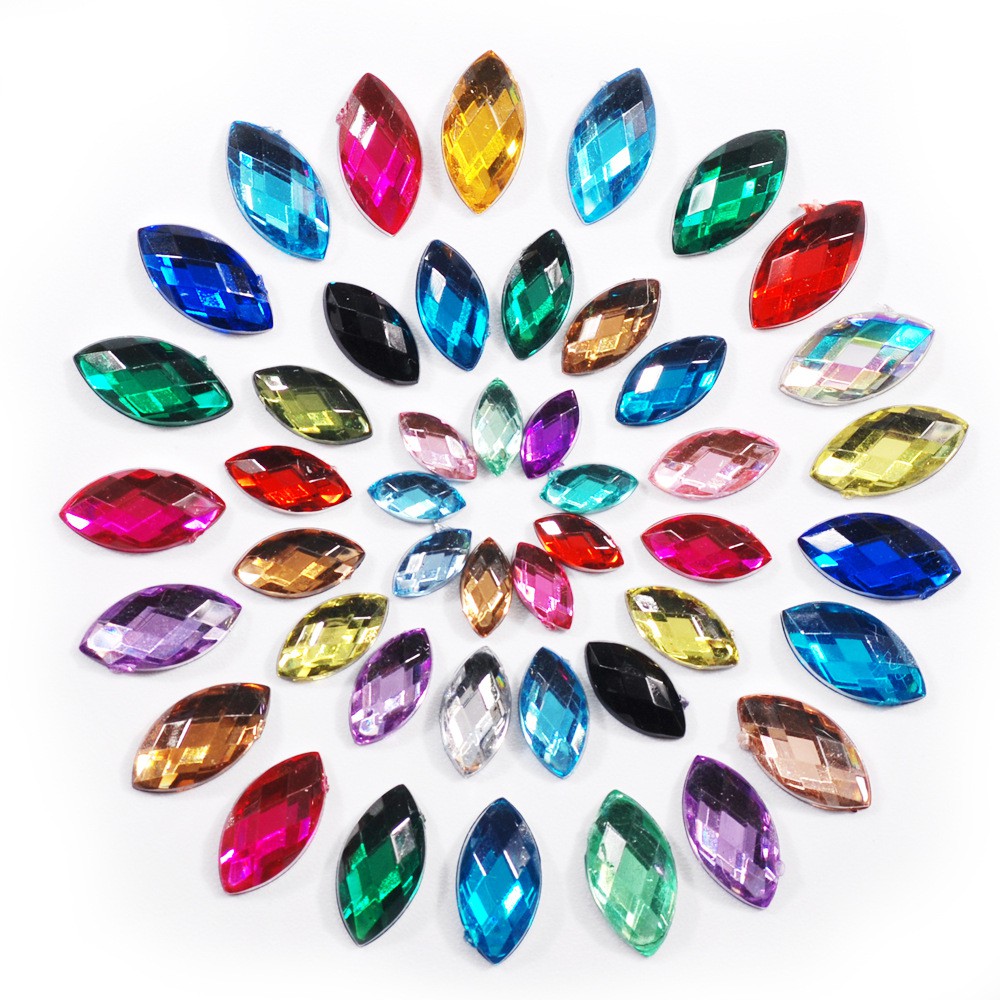 Pietre Preziose Miste, Glitter, Acrilico, Occhio Di Cavallo - Foto 12