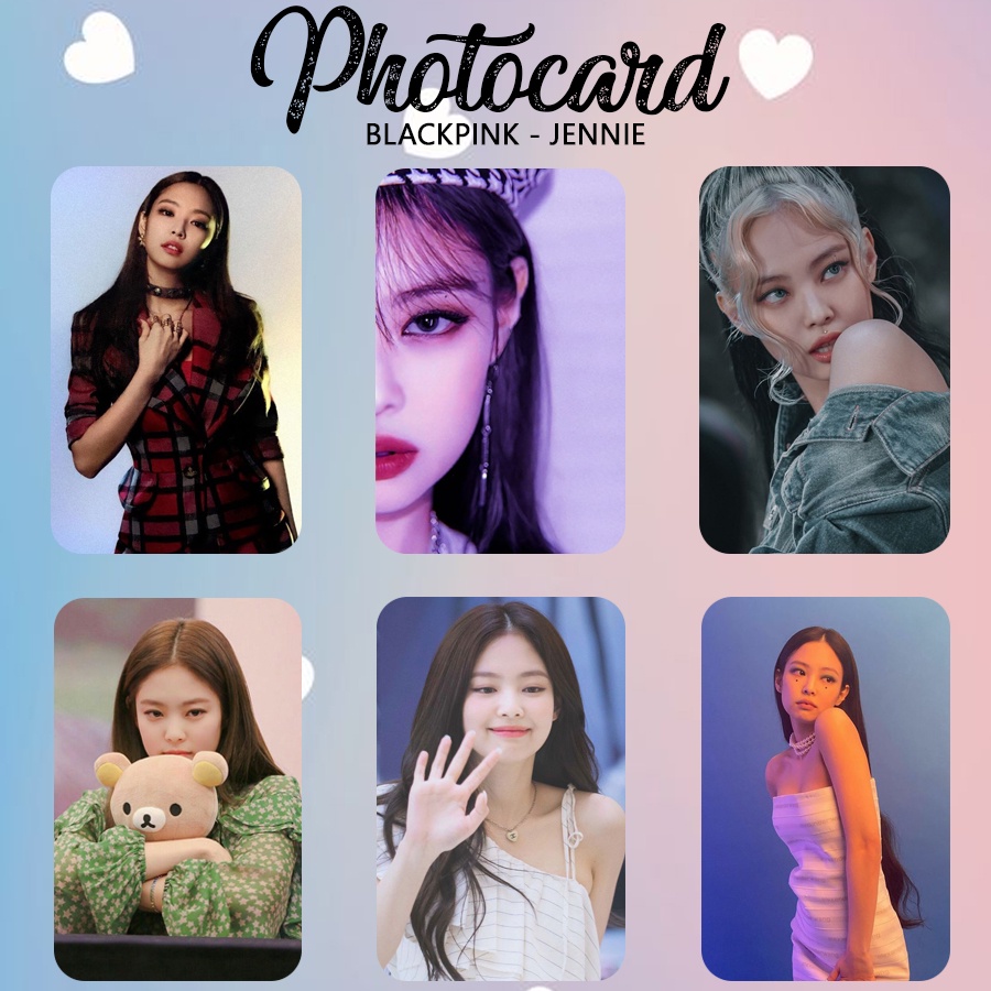 Photocards Blackpink Kpop Jennie Cards Fanmade Musica | Shopee Brasil