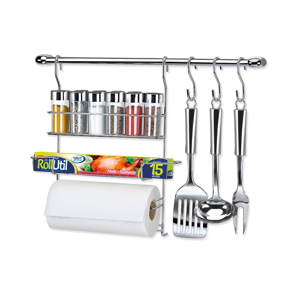 Cook Home 17 Kit Cozinha Suspensa Porta Condimentos Arthi