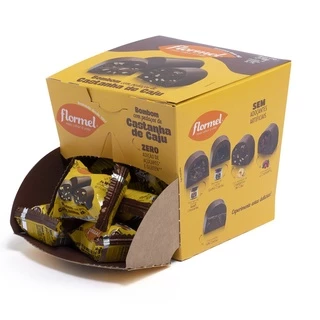 Bombom Com Castanha de Caju Zero Display com 18 un. de 15g - Flormel