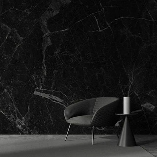 Papel de Parede Adesivo Mármore Preto Lavável Sala Cozinha Quarto Banheiro Studio Escritorio 3D