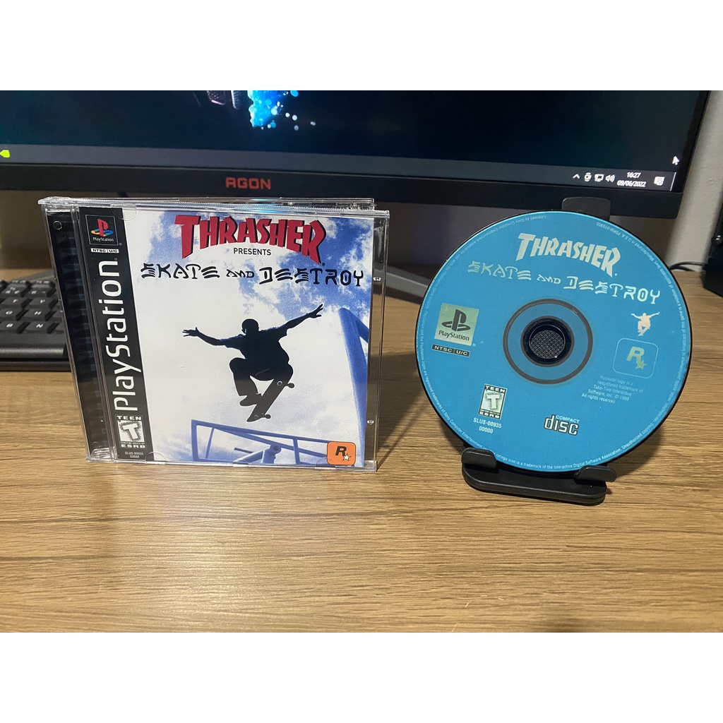 THRASHER Skate and Destroy para PS1 | Shopee Brasil
