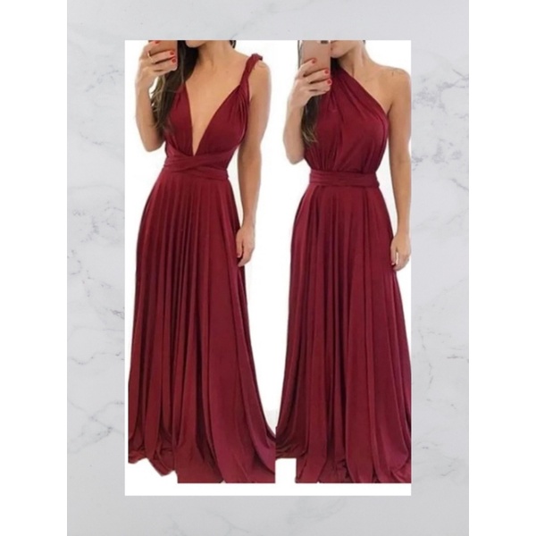 Vestido mil hot sale formas marsala