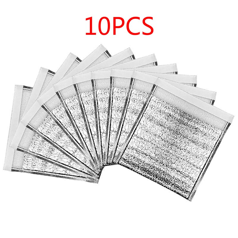 10PCS Sacos De Folha De Alumínio Saco Térmico Isolado Espesso Refrigerador Para Armazenamento De Alimentos