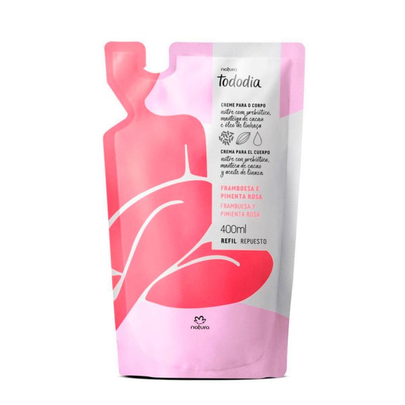 Tododia Desodorante Hidratante Corporal Framboesa E Pimenta Rosa Natura Refil Ml Shopee