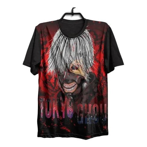 Camiseta De Anime Japonés Kaneki Ken Tokyo Ghoul Para Hombre