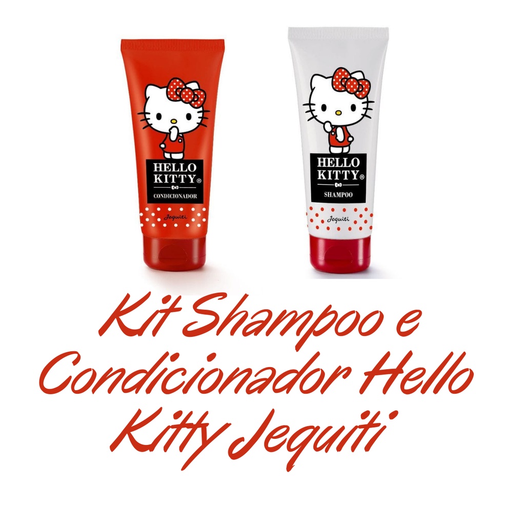 Kit Shampoo e Condicionador Hello Kitty Jequiti 100 ml cada