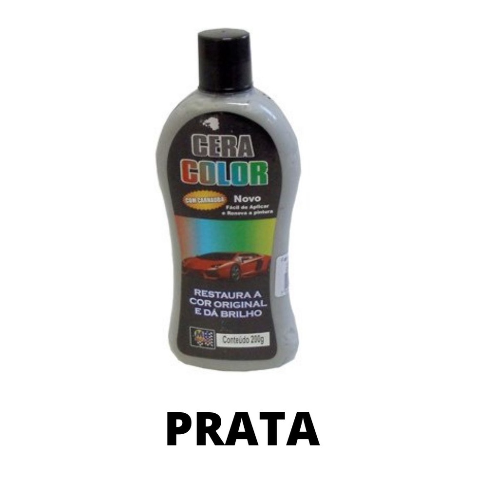 Cera Color Com Carnaúba Protege Restaura a Cor Brilho Prata | Shopee Brasil
