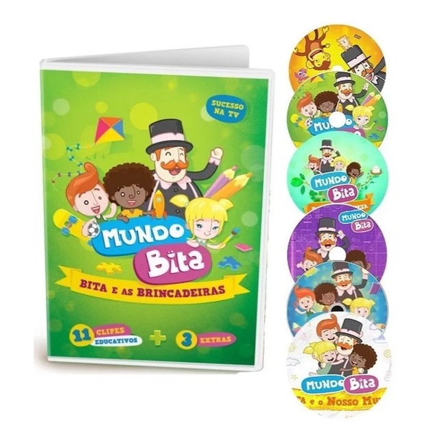 Mundo Bita 6 Dvds Caixa Box Frete Grátis - Envio Ja | Shopee Brasil