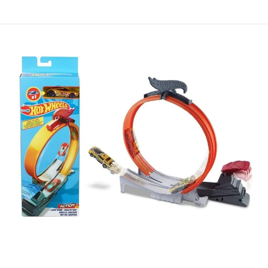 Hot Wheels Action Pista Radical Rei Do Looping 360 - Mattel®