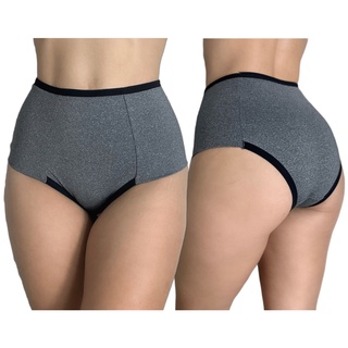 Kit 3 Calcinhas Modeladora Suplex Cinta Pós Parto Cós Alto Calçola Compressão Aperta Barriga Forro de Algodão