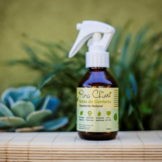 Repelente Natural Bebê Infantil - Pura Chuva 100 ml Vegano | Shopee Brasil