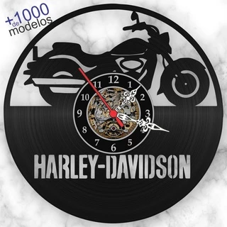 Relógio Harley Davidson Moto Motocicletas Estradeira Vinil
