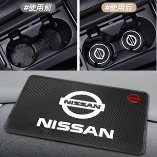 1 Peça De Acessórios Interiores De Carro Decoração Tapete Antiderrapante Para Painel De Controle Suporte De Celular Pegajoso Adequado Nissan Xtrail Almera Terra Serana Sentra Frontier March Note Teana Tiid