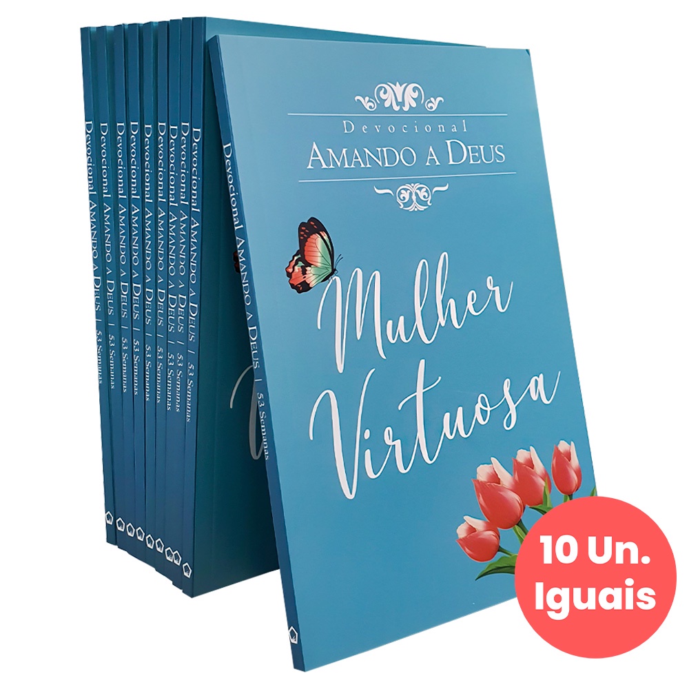Kit 10 Devocional Amando a Deus | Mulher Virtuosa