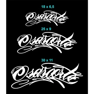 Adesivo Osascorte Para Viseira Capacete Moto Tanque Carro Caminhão em Oferta na Shopee