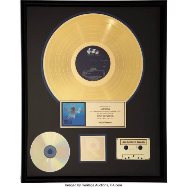 Nirvana Quadro LP disco De Ouro | Shopee Brasil