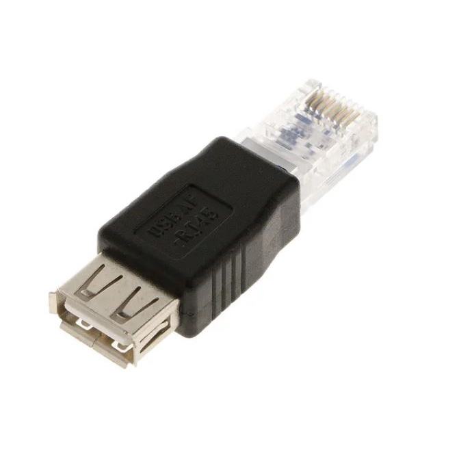 Conversor Usb Fêmea para Conector Adaptador Ethernet RJ45 | Shopee Brasil