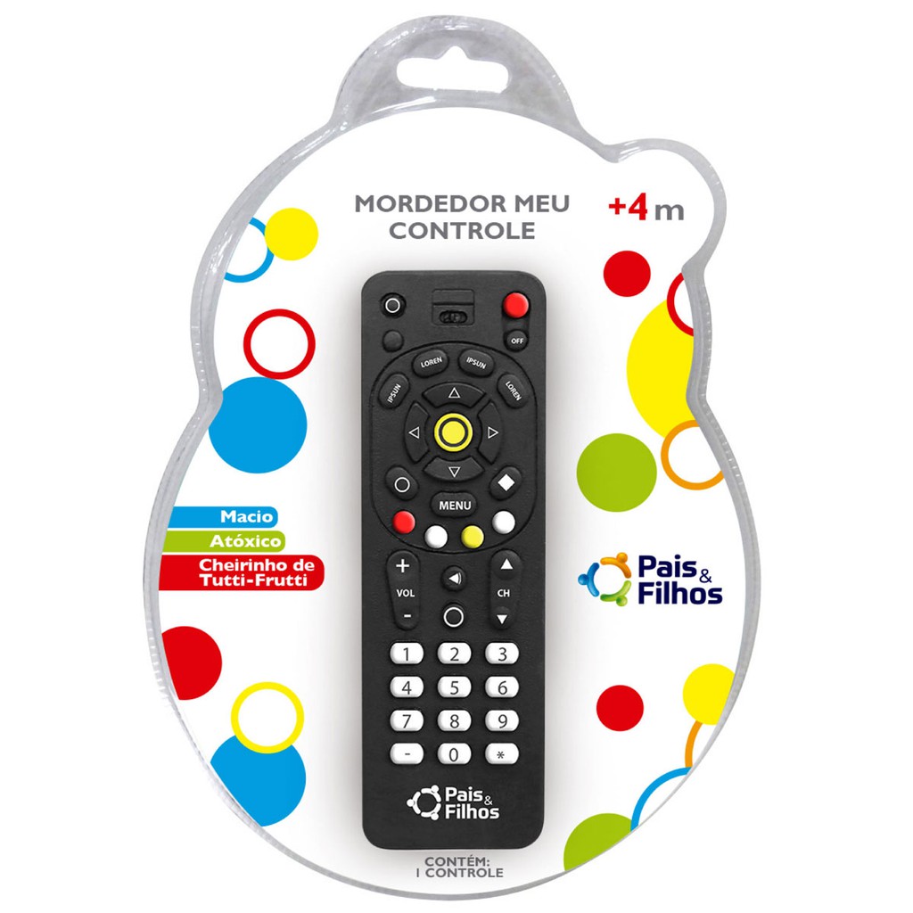 Controle Remoto Mordedor Dentição Bebê Pais & Filhos