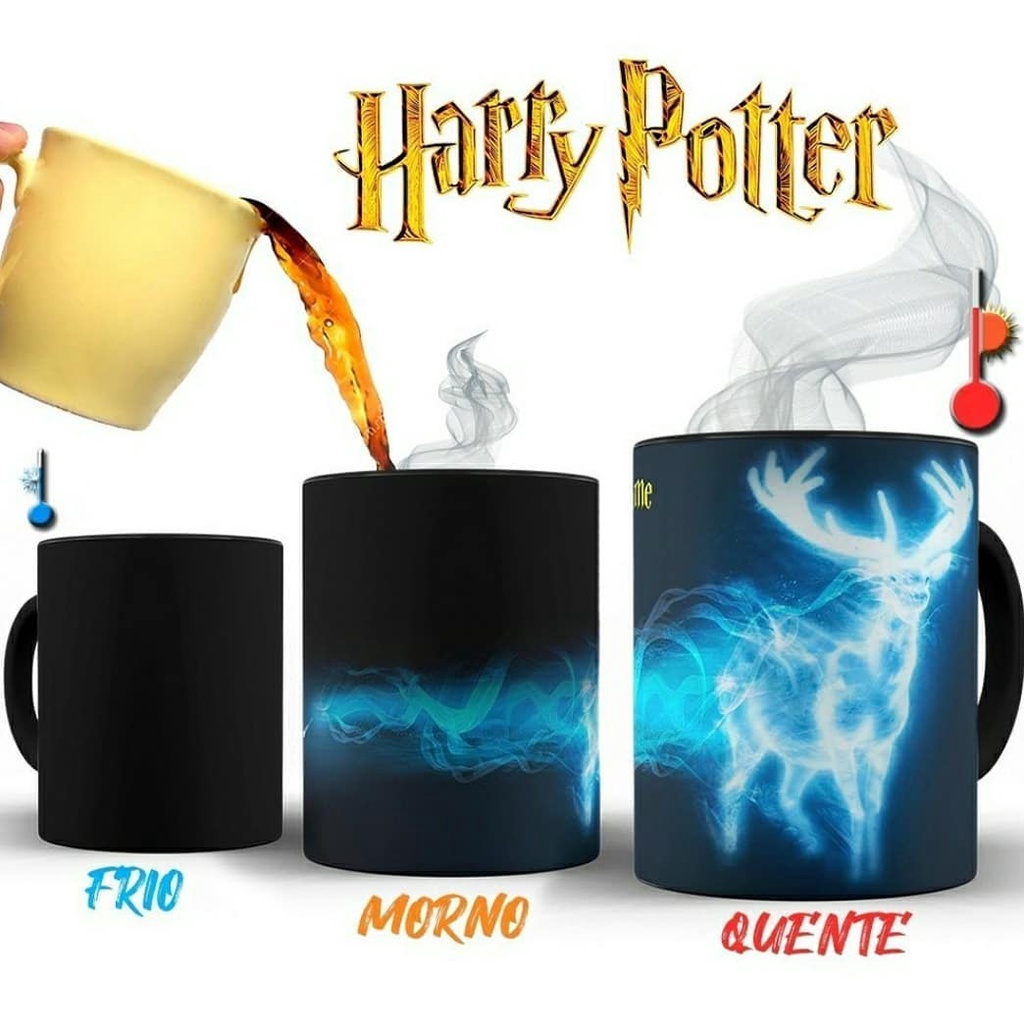 Caneca Mágica Expecto Patronum Harry Potter com Nome