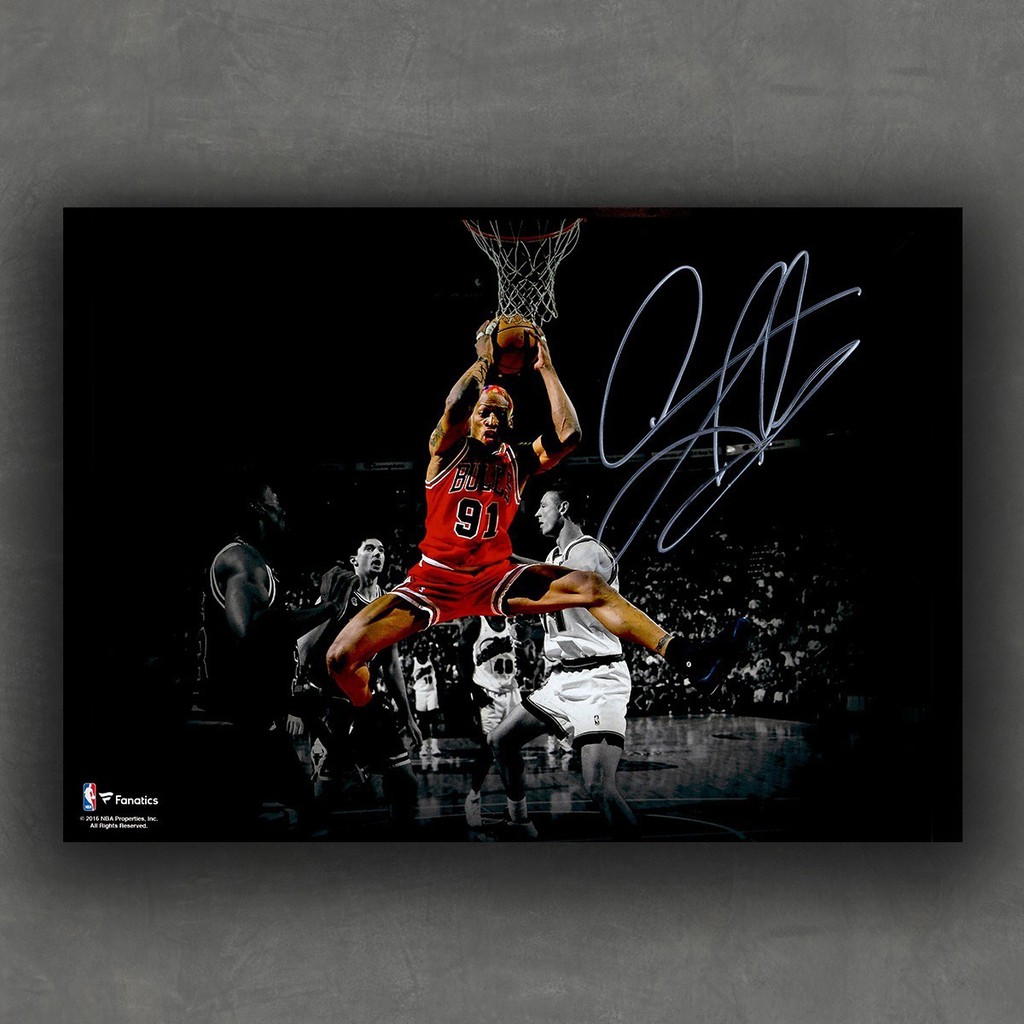 Poster Dennis Rodman, Chicago Bulls, Basquete, Placa Decorativa 30x20cm Mdf