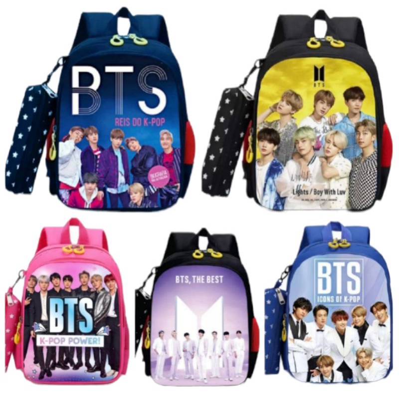 Nf BTS Mochila Para Crian as Escolar Estilo kpop Coreano Shopee