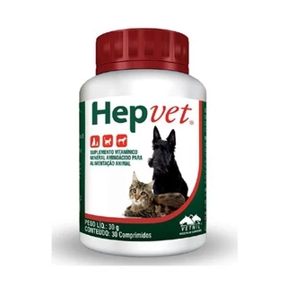 Hepvet Vetnil com 30 comprimidos