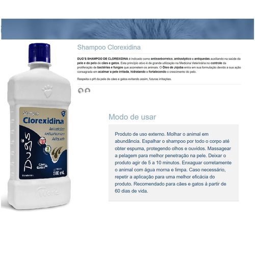Shampoo E Condicionador dermatite canina coceira seborreia e anti queda