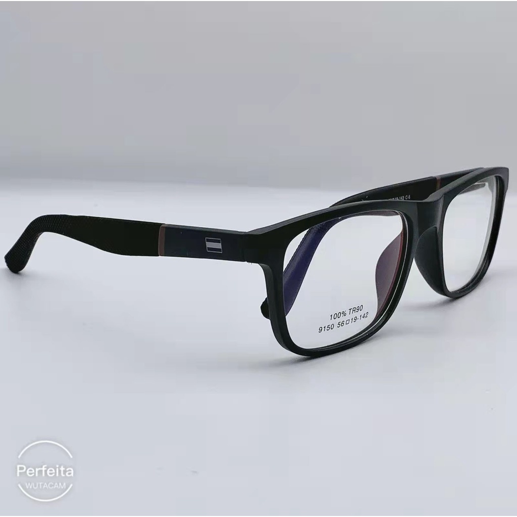 Qooです。 Óculos de Armação Masculino quadrado Código 9150 | Shopee Brasil