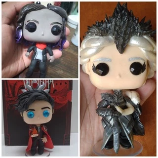 Funko Pop feito em biscuit Mare, Evangeline, Maven / A rainha vermelha