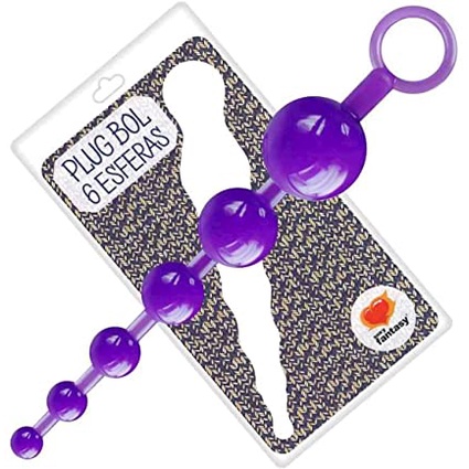 Plug Anal E Vaginal Bol 6 Esferas Estimulador Anal - Sexy Fantasy | Sex Shop Roxo