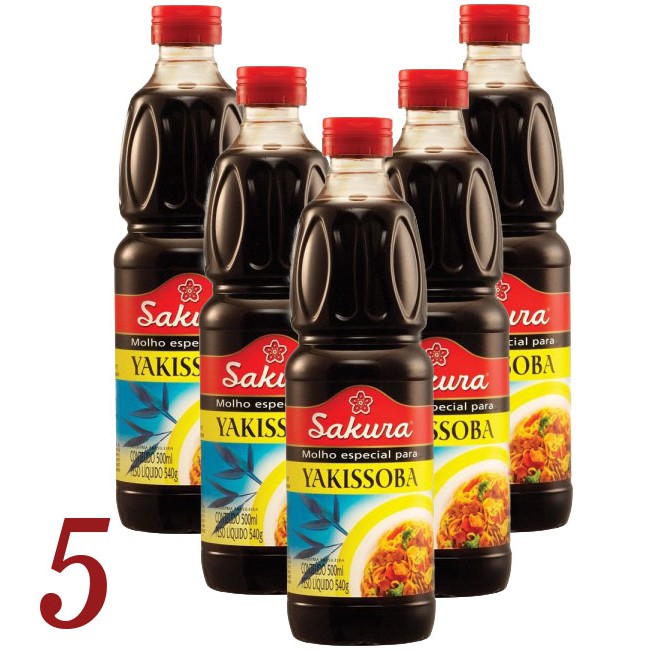 5 Molho Especial Para Yakissoba Sakura 500ml - Nature Alimentos ...